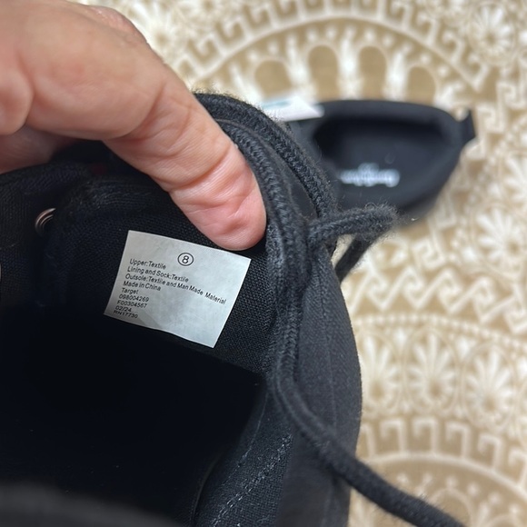 Goodfellow & Co Black Sneakers Sleek Knit Design - Picture 7 of 8